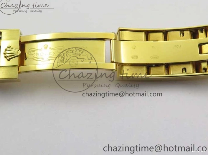 LN A2836 YG Dial Best Edition Wrapped Wrapped Bracelet Submariner Black 116618 D1F YG on 0207